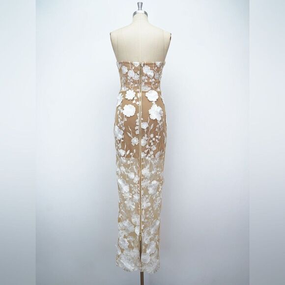 NWOT BRONX AND BANCO JASMINE BLANC STRAPLESS MAXI DRESS - Picture 13 of 16